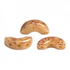 Les perles par Puca® Arcos beads Opaque beige bronze 13010/15496